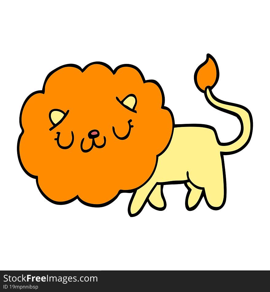 cartoon lion