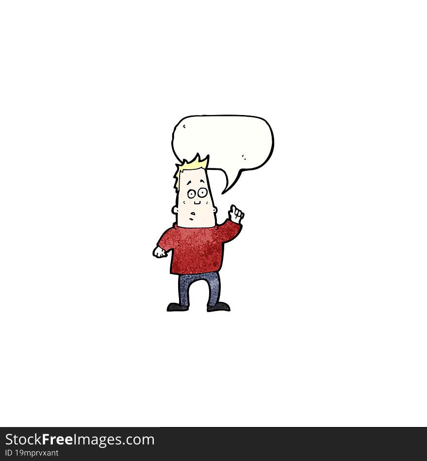 cartoon man asking question