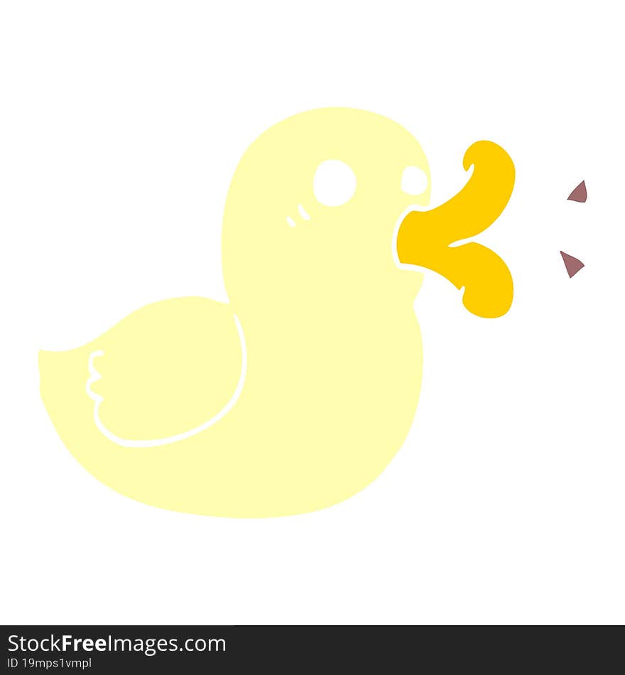 cartoon doodle happy duck