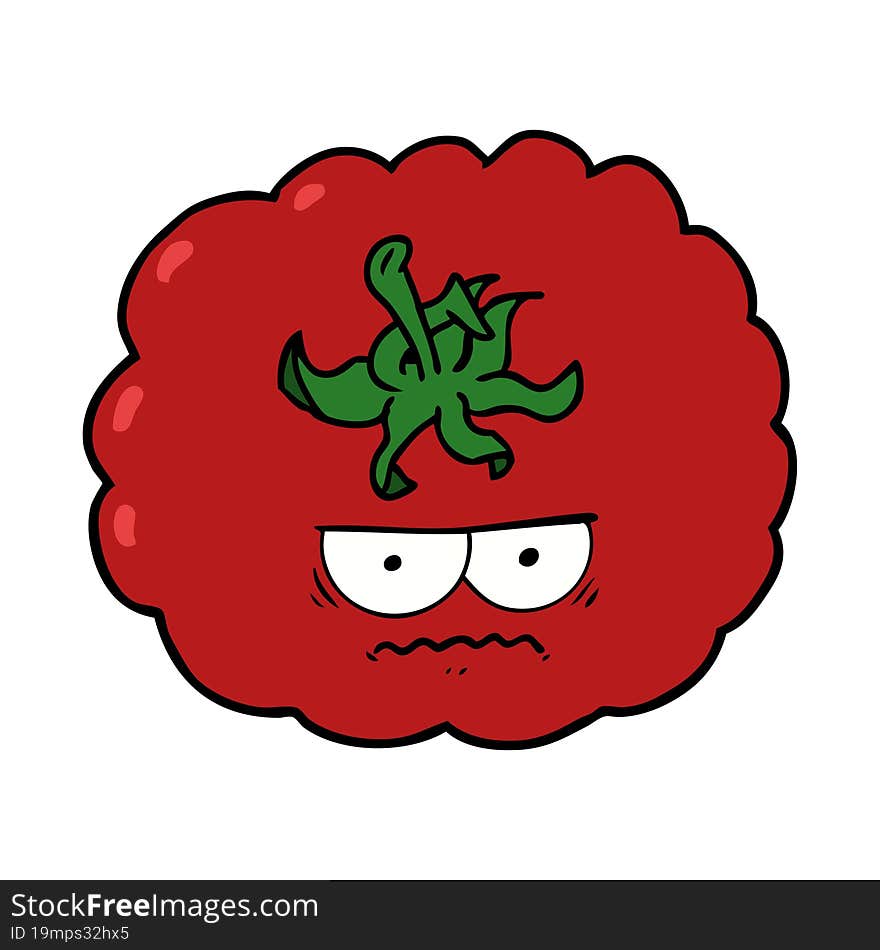 cartoon angry tomato. cartoon angry tomato