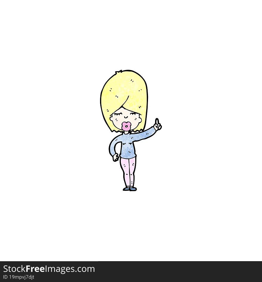 Cartoon Blond Woman