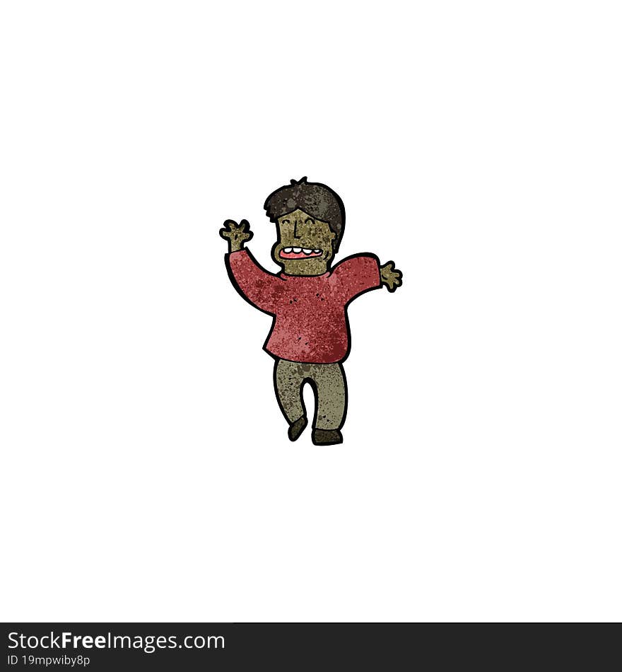 cartoon dancing man