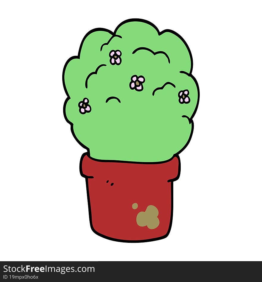 cartoon shrub