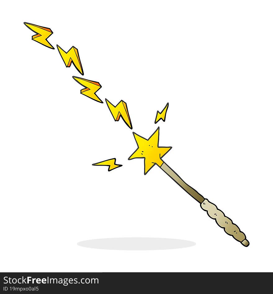 Cartoon Magic Wand