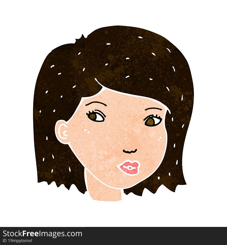 Cartoon Female Face