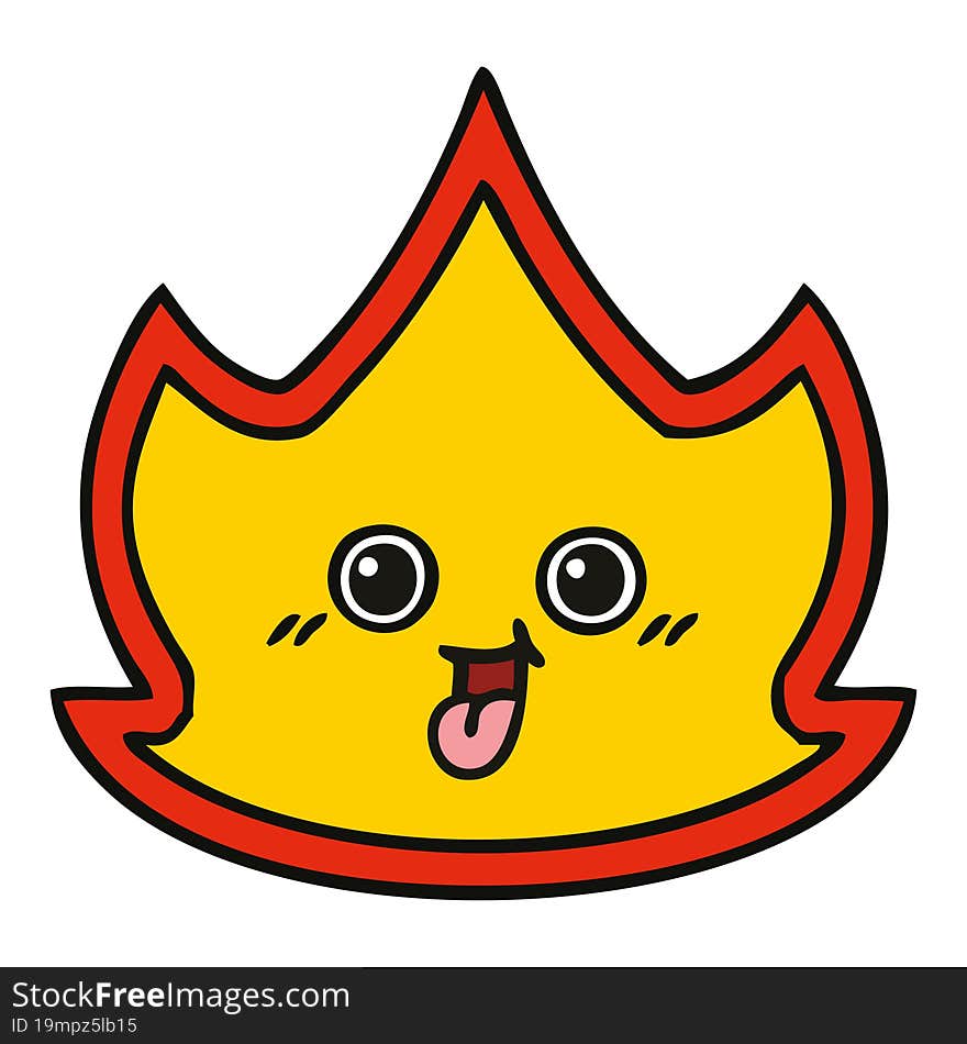 cute cartoon fire