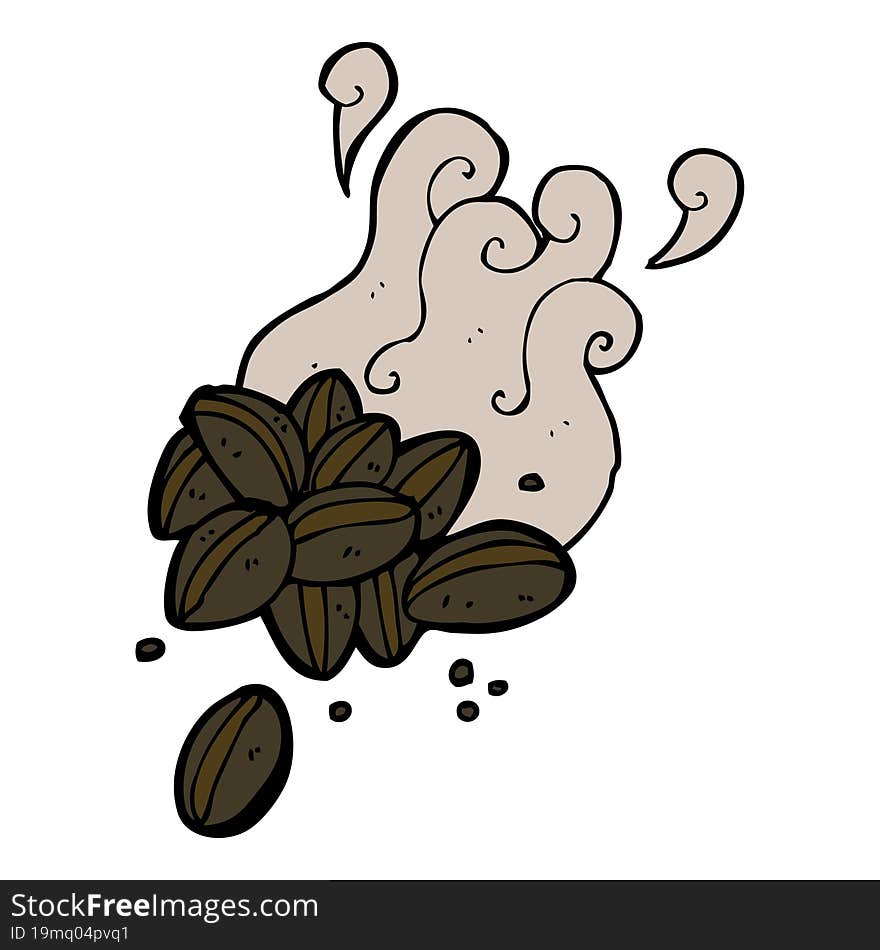 cartoon coffee beans