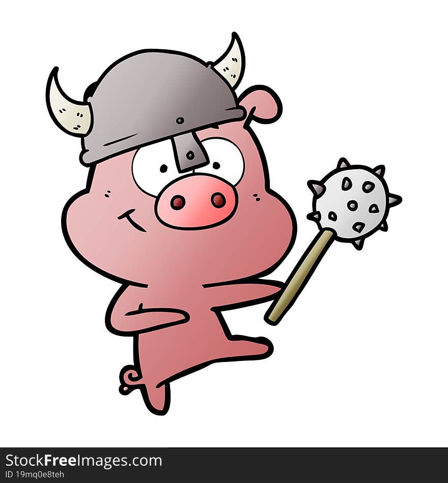 cartoon pig pointing. cartoon pig pointing