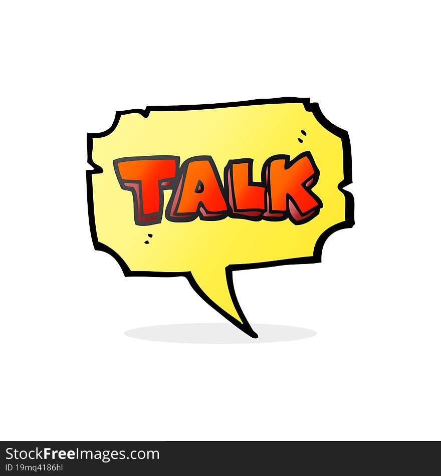 Cartoon Talk Symbol