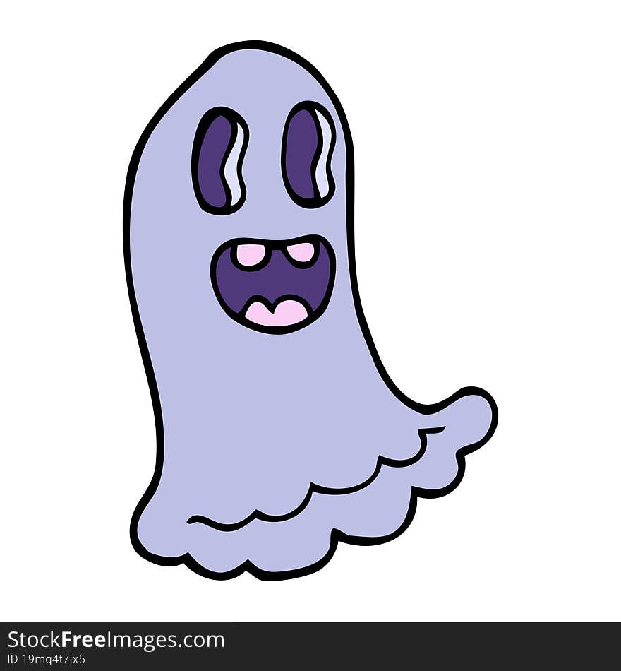 Cartoon Doodle Spooky Ghost