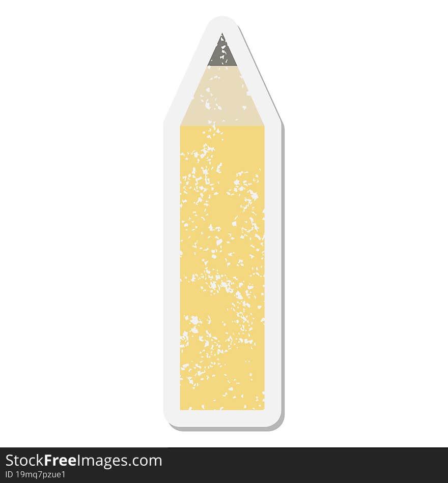 pencil grunge sticker