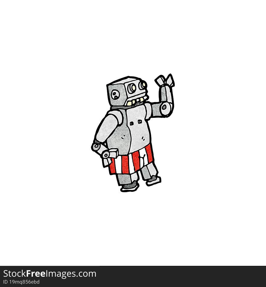 cartoon robot