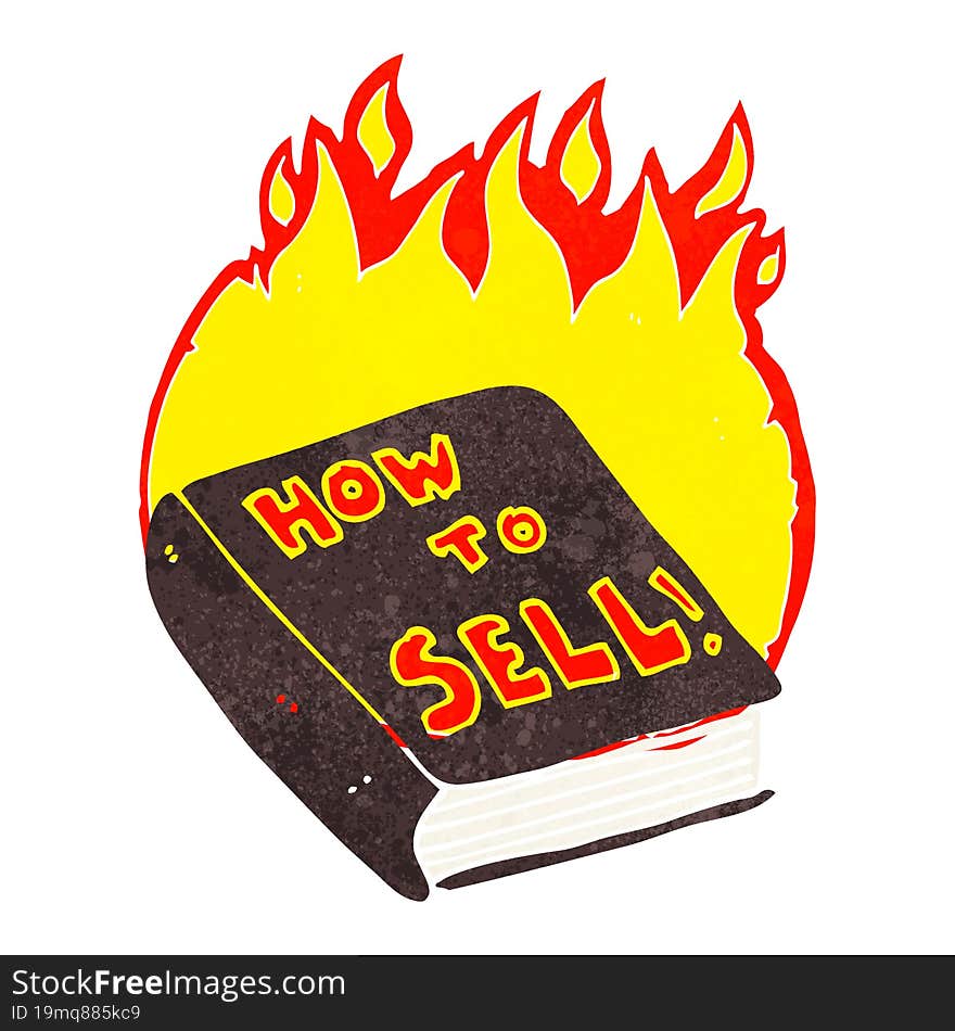 cartoon how to sell book