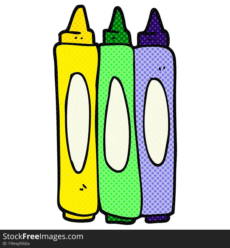 Cartoon Crayons