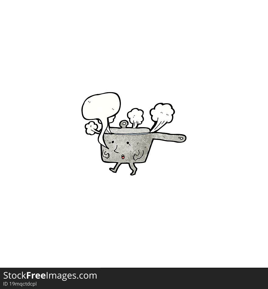 kitchen pan cartoon character