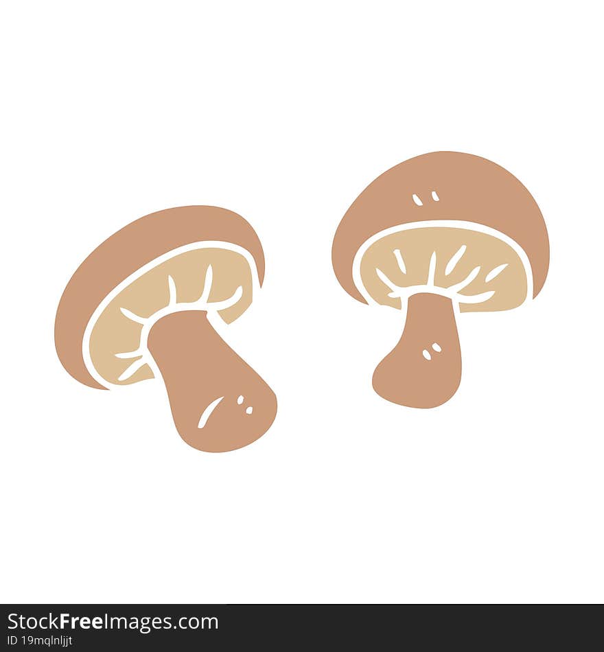 Cartoon Doodle Mushrooms