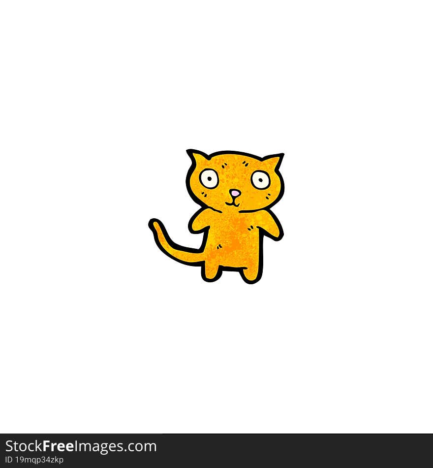 cute little cat cartoon