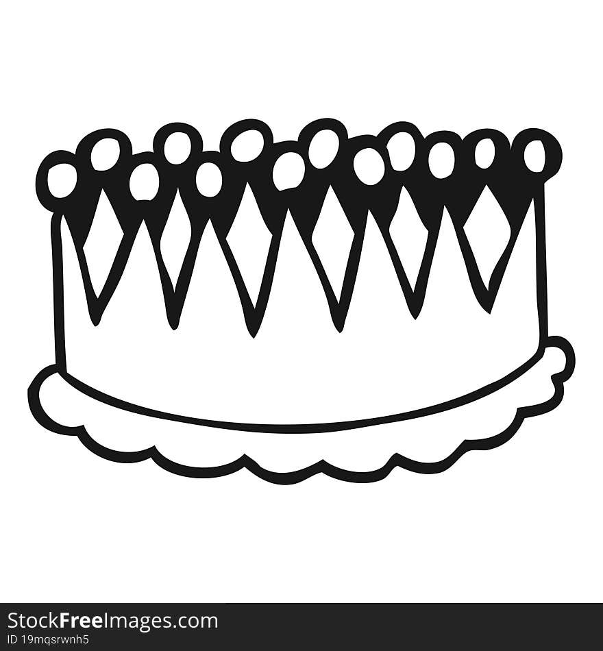 black and white cartoon crown