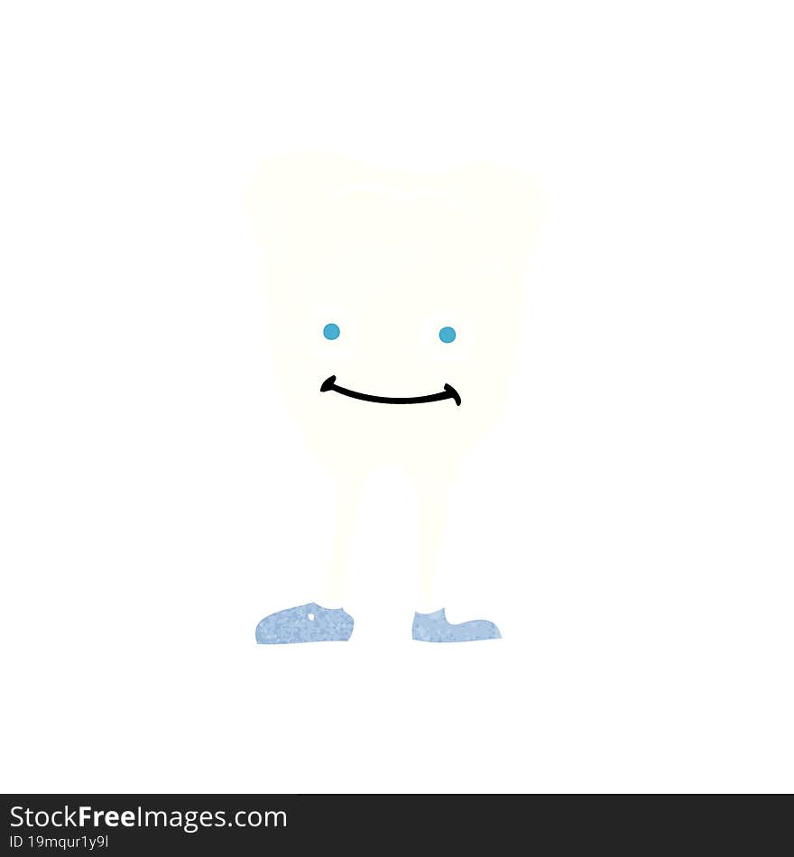 cartoon happy tooth