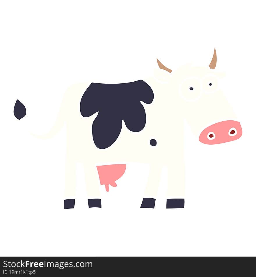 Cartoon Doodle Farm Cow