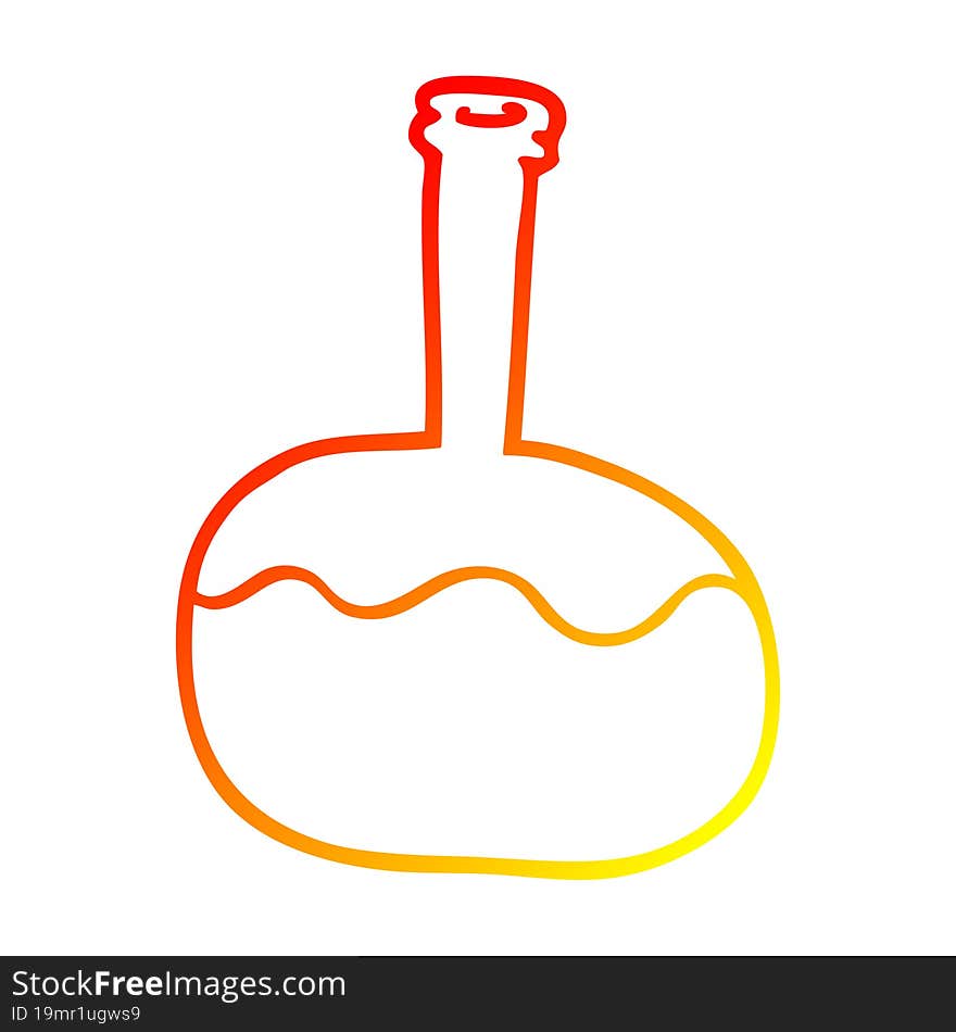 Warm Gradient Line Drawing Cartoon Experiment Potions