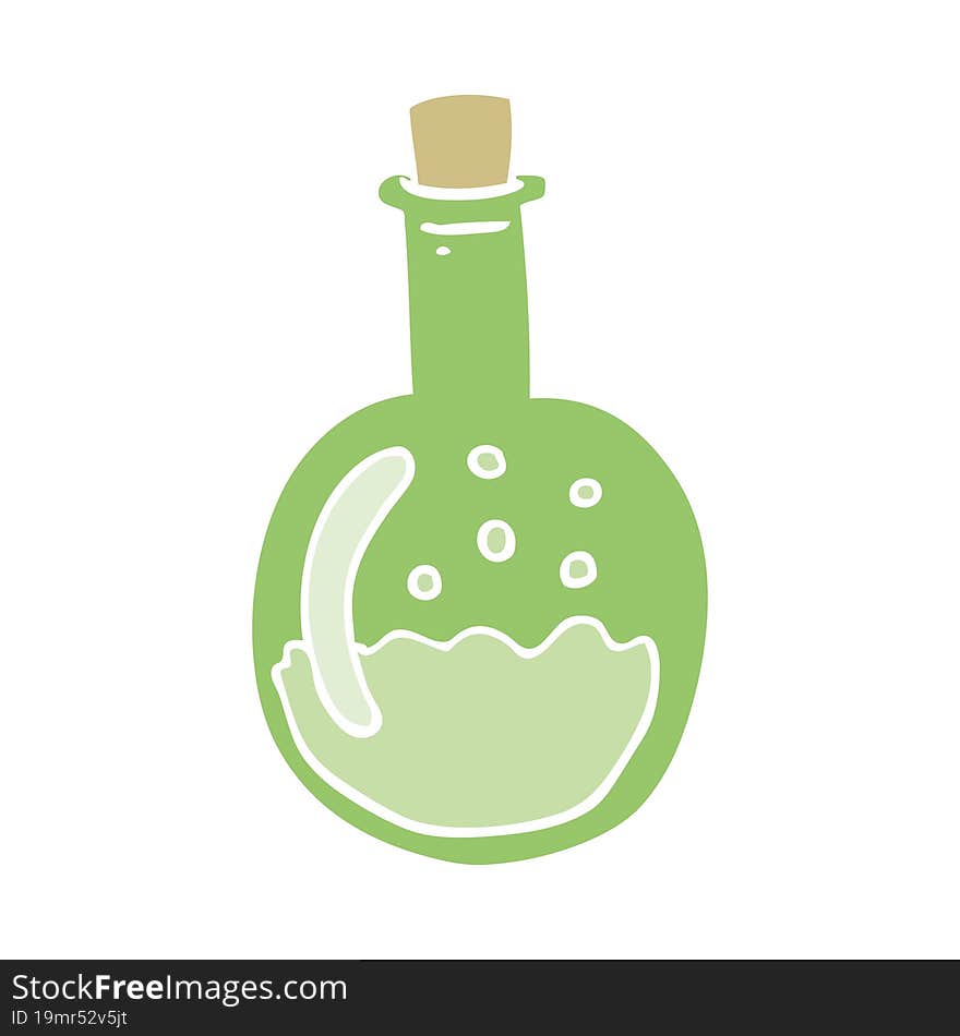 Flat Color Style Cartoon Potion