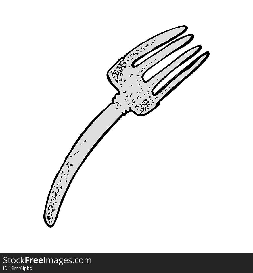 cartoon fork