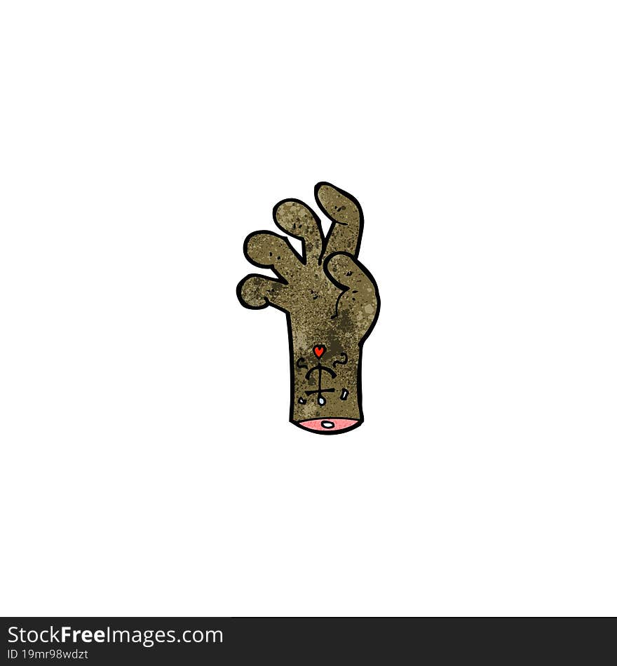 Cartoon Zombie Hand