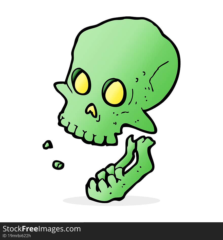 Cartoon Laughing Skull