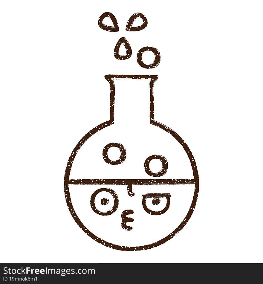 Science Experiment Charcoal Drawing