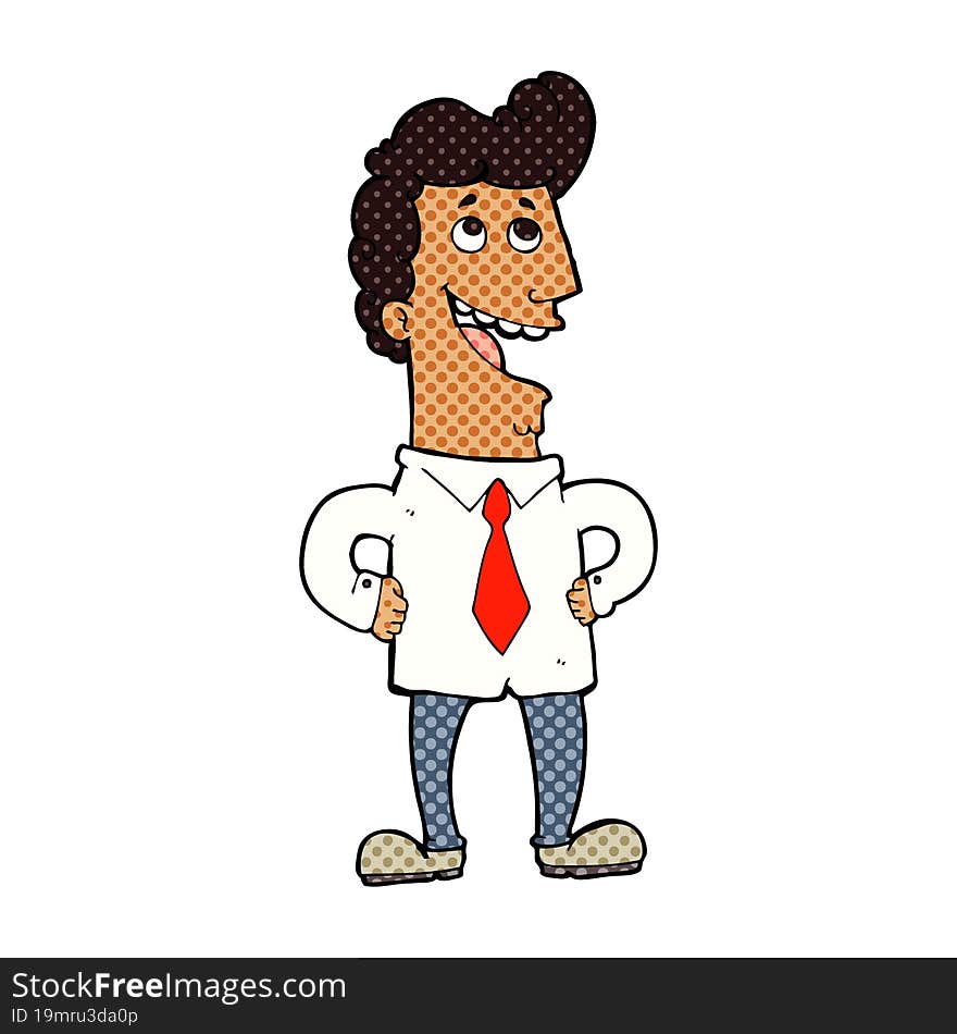 cartoon businessman