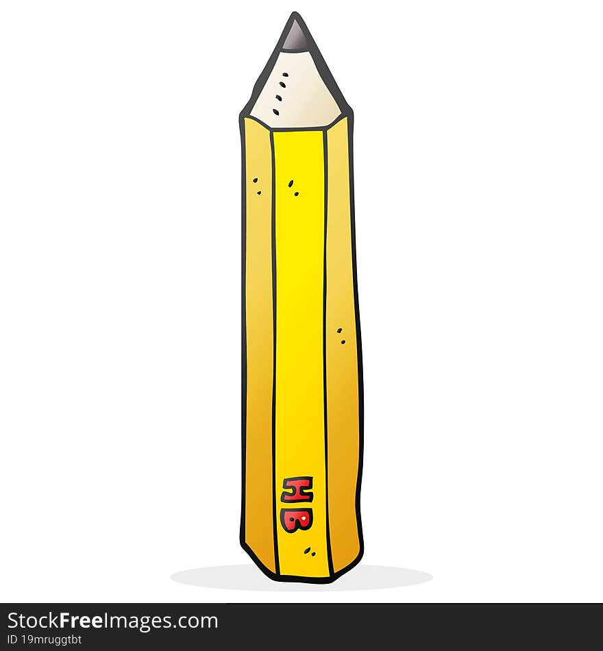 cartoon pencil