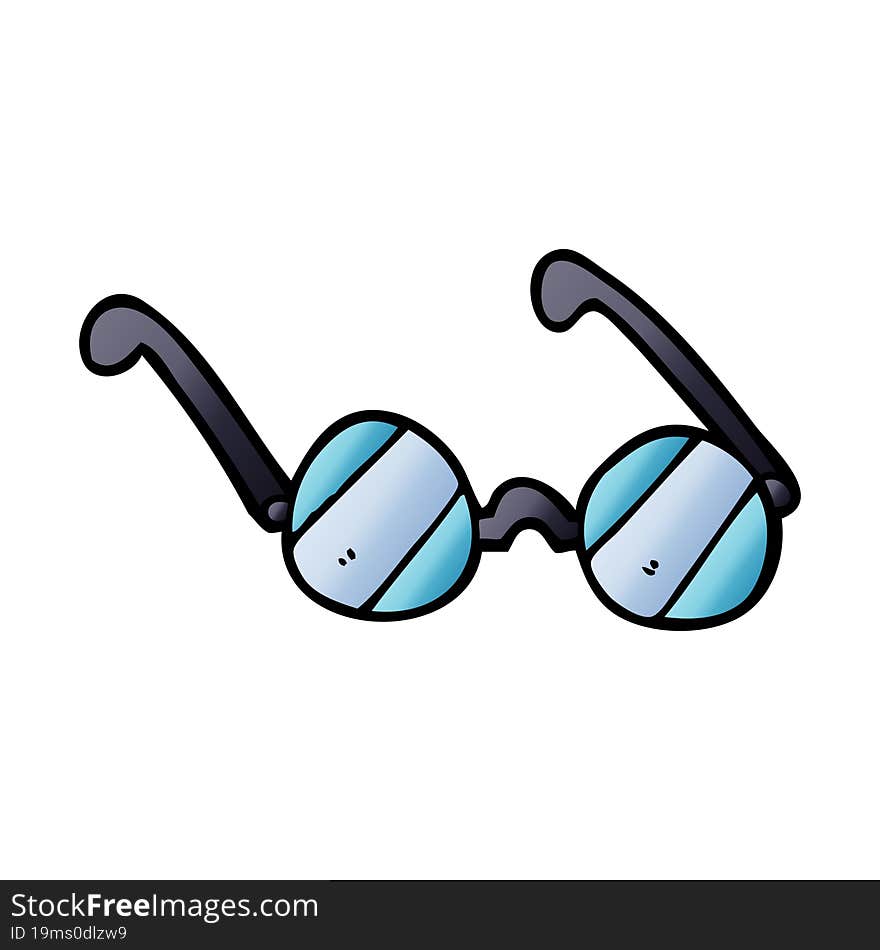 Cartoon Doodle Glass Spectacles