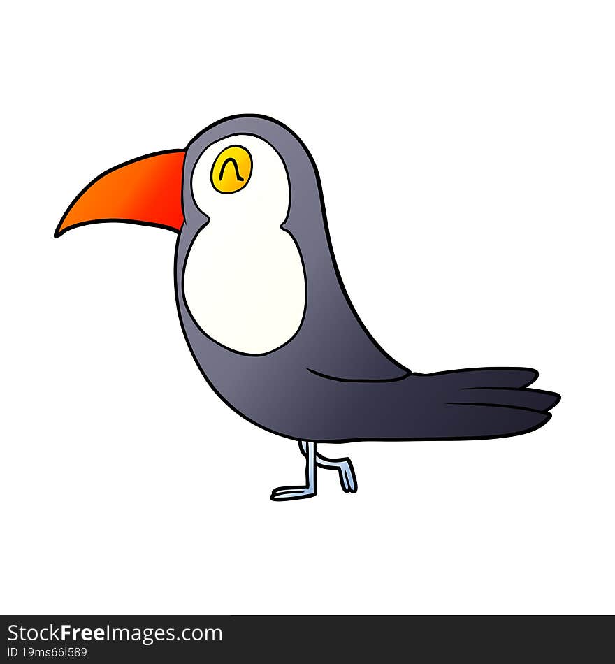 cartoon toucan. cartoon toucan