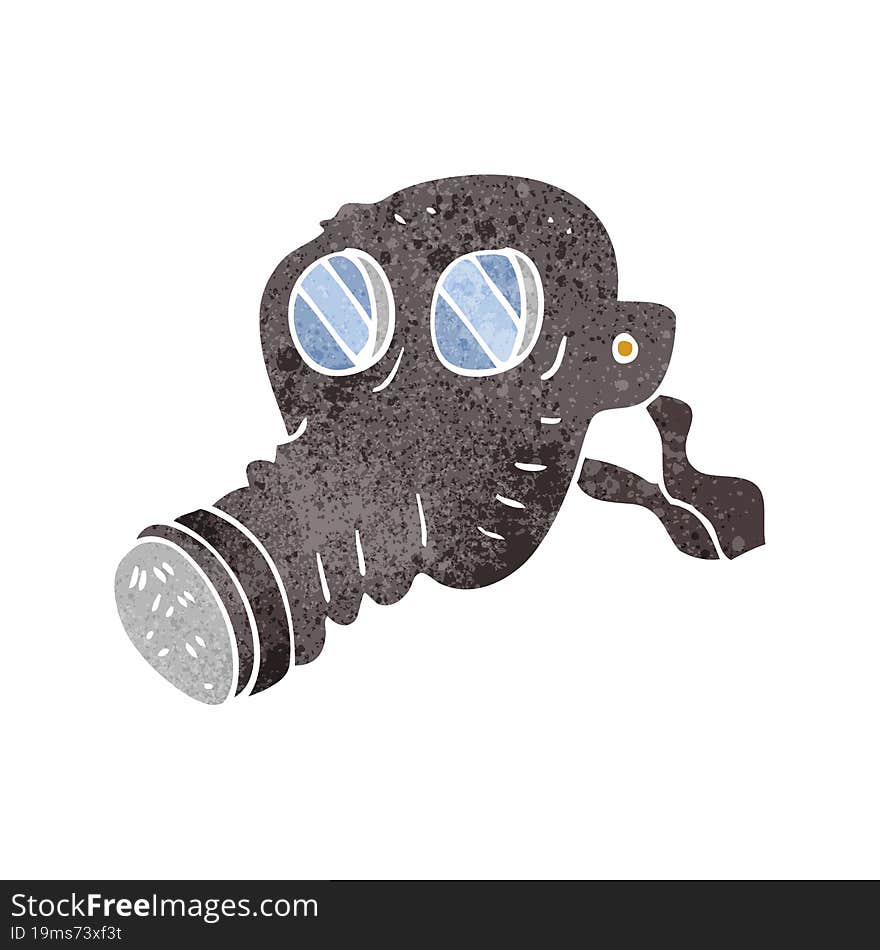 Retro Cartoon Gas Mask