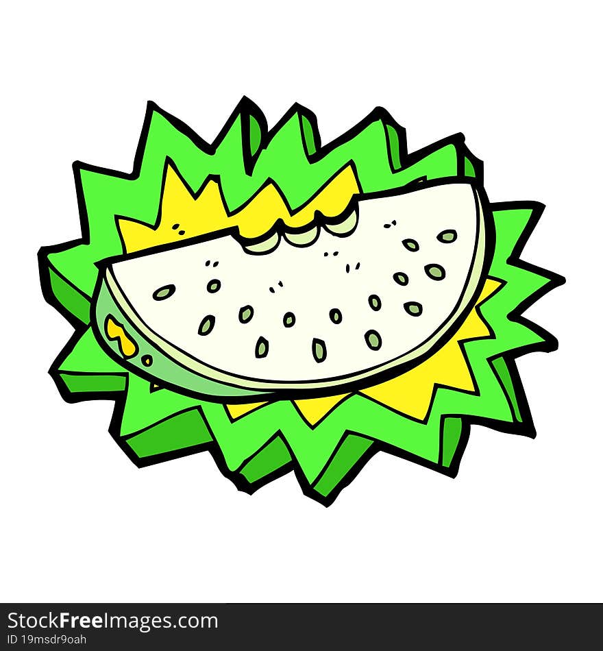 cartoon melon slice