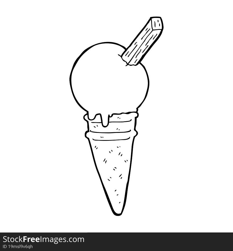 cartoon ice cream