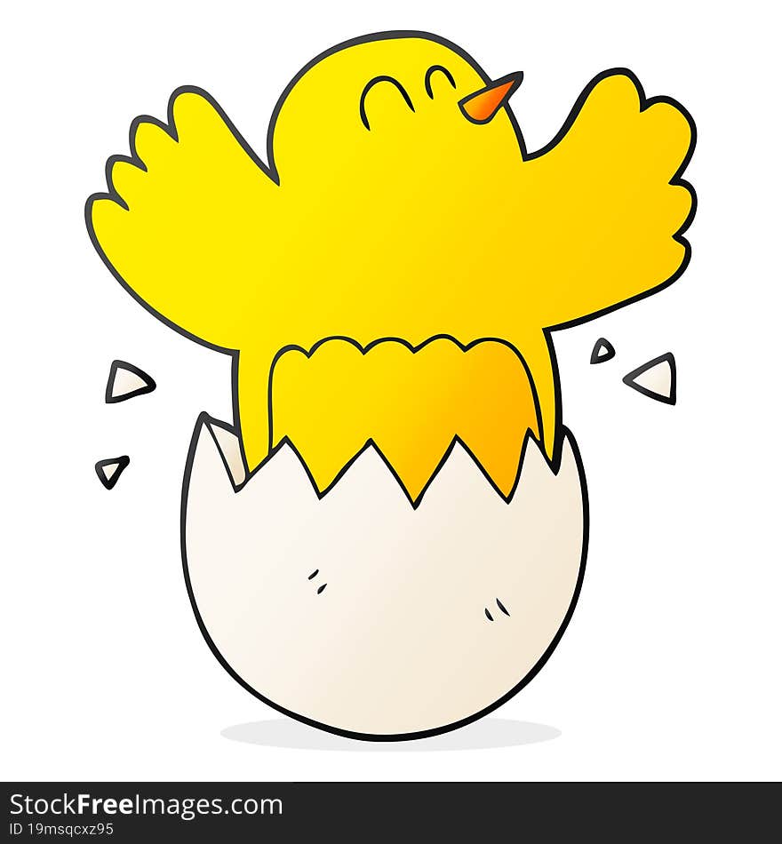 Cartoon Hatching Egg