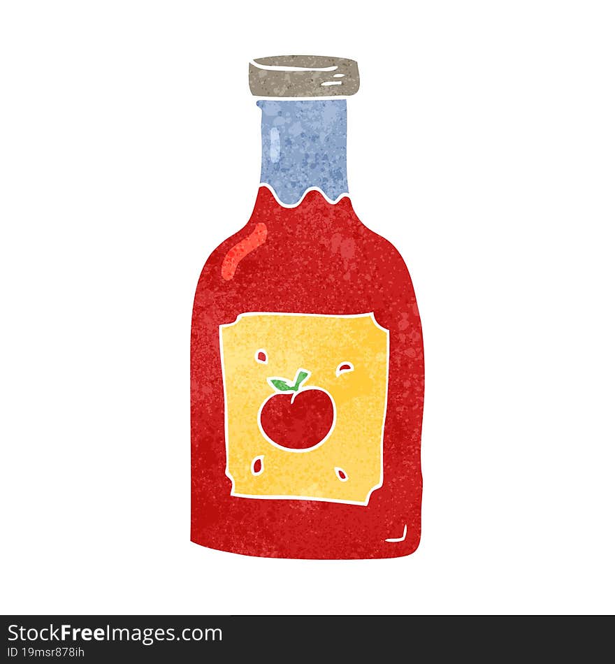 retro cartoon ketchup