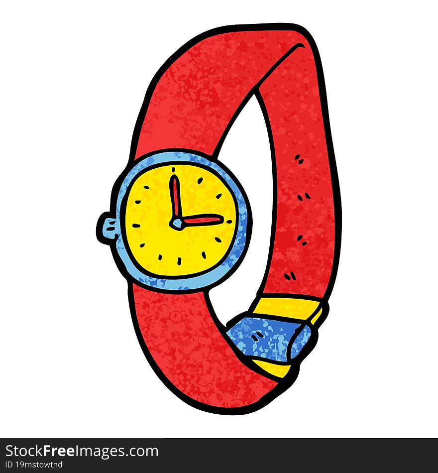 cartoon wrist watch. cartoon wrist watch