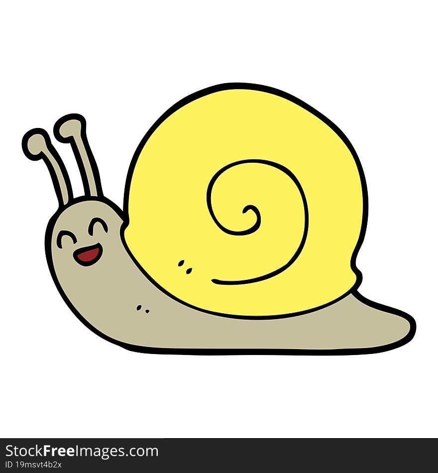 cartoon snail