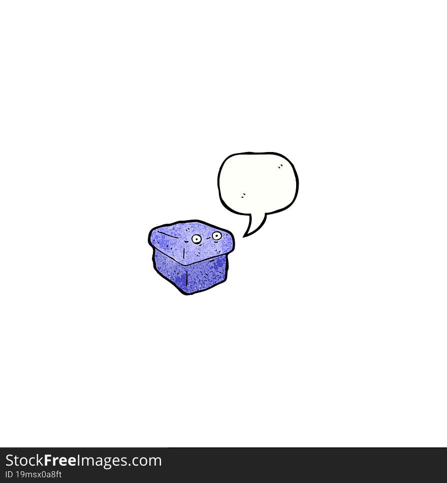 talking box cartoon character