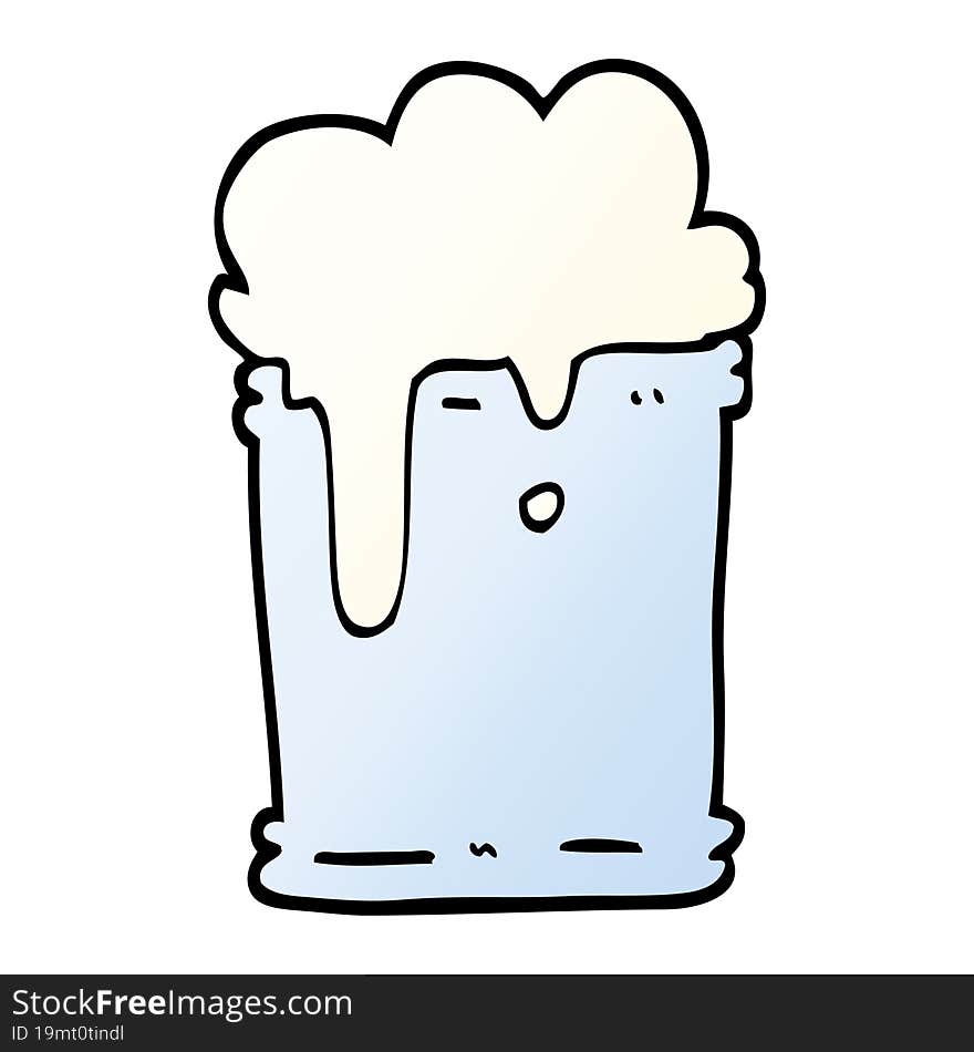 vector gradient illustration cartoon fizzy drink