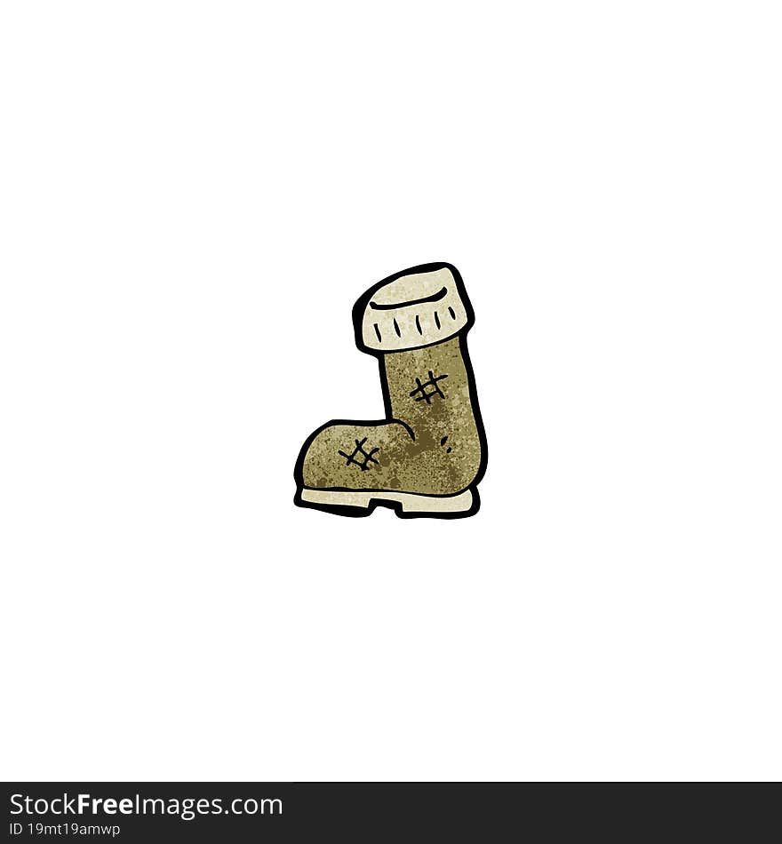 Cartoon Old Boot