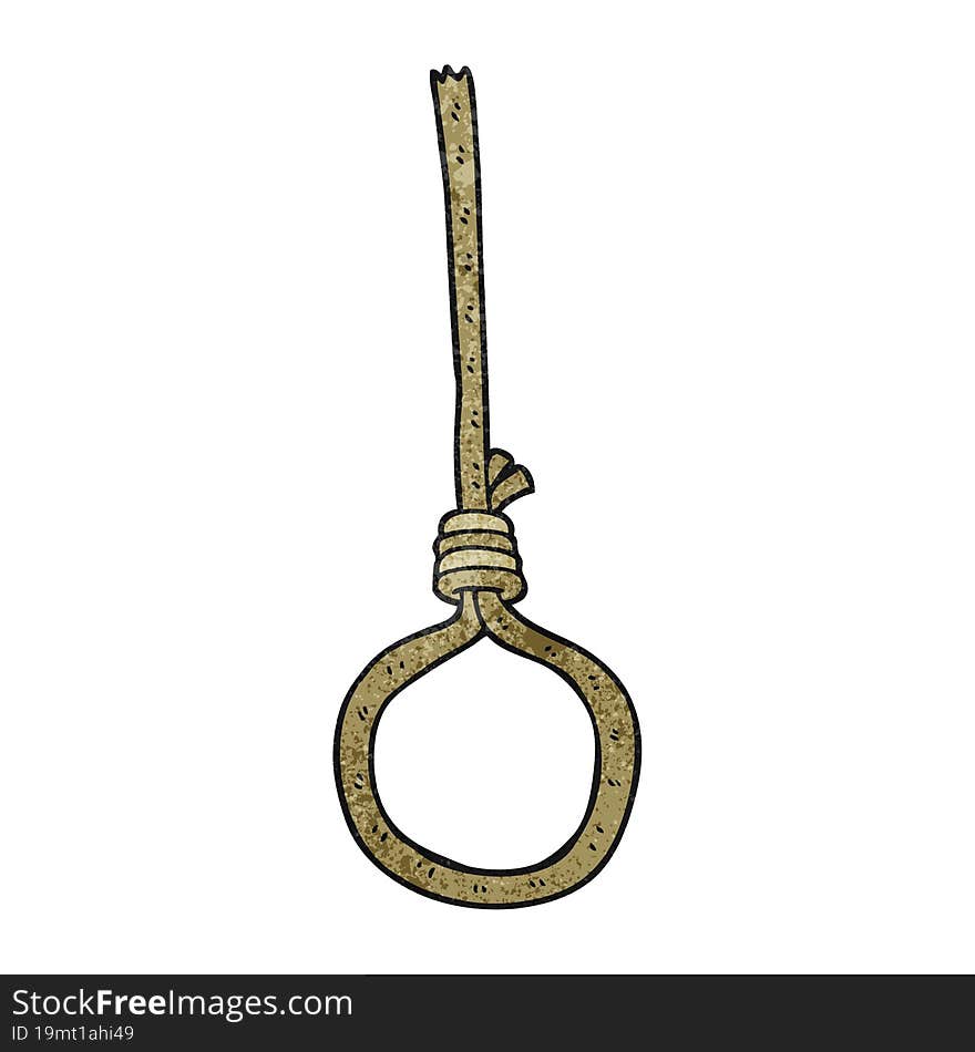 textured cartoon noose