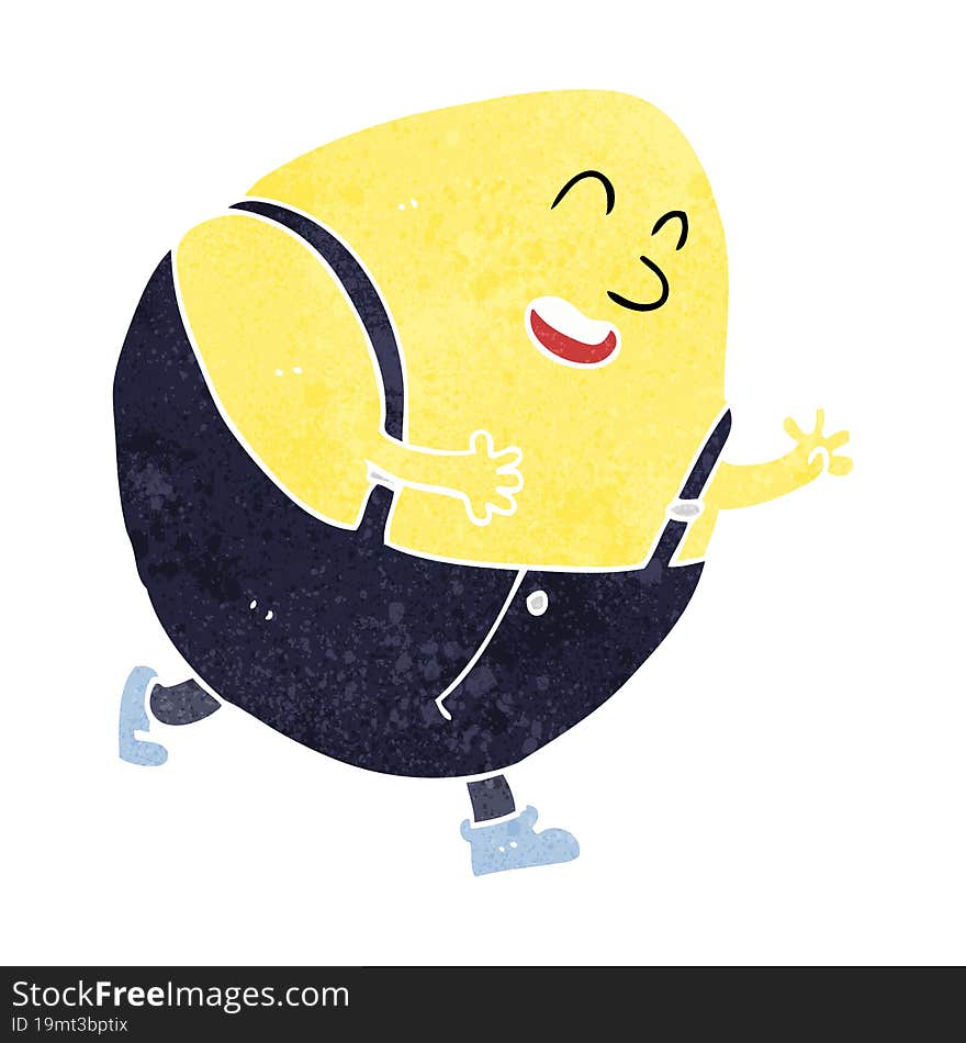 Cartoon Humpty Dumpty Egg Character