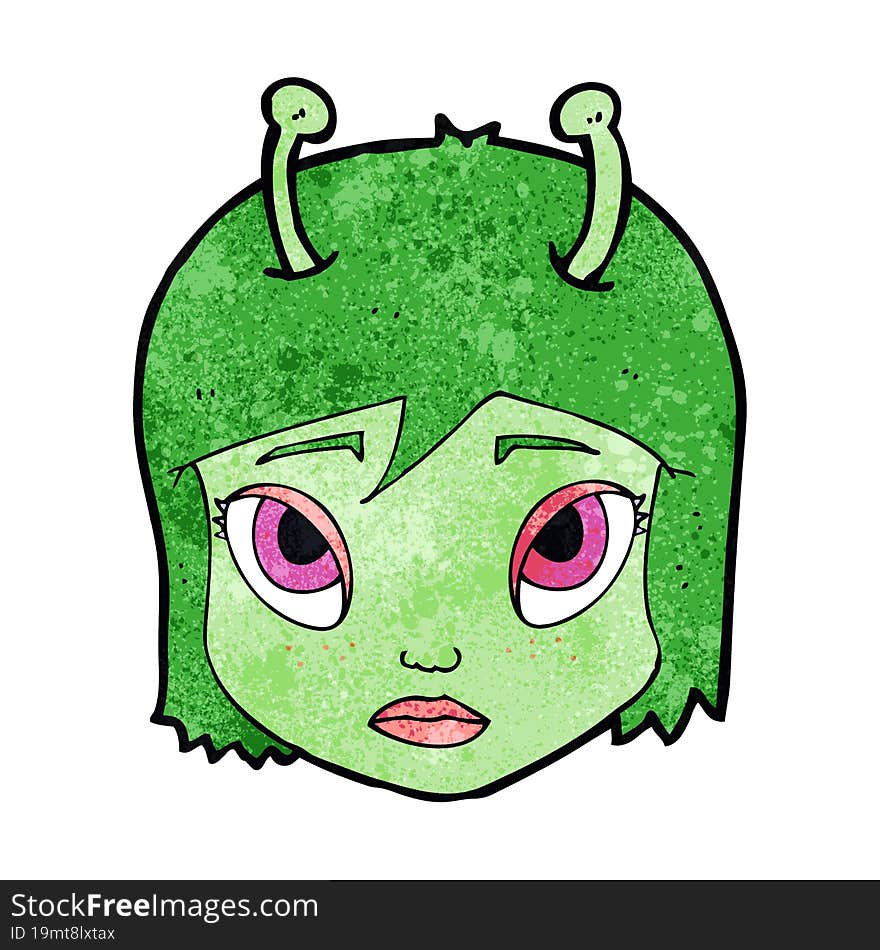 Cartoon Space Alien