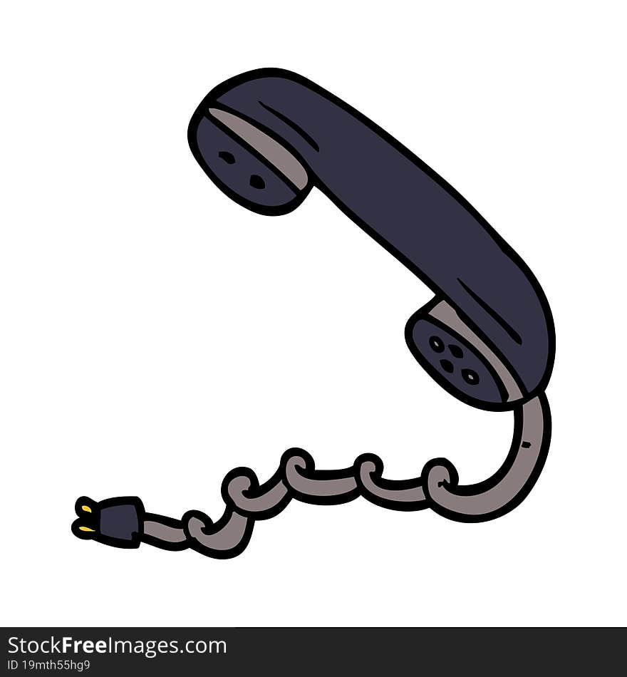 Cartoon Doodle Phone Handset