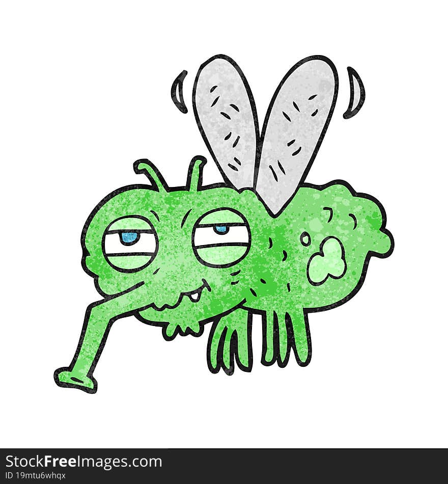 Textured Cartoon Fly