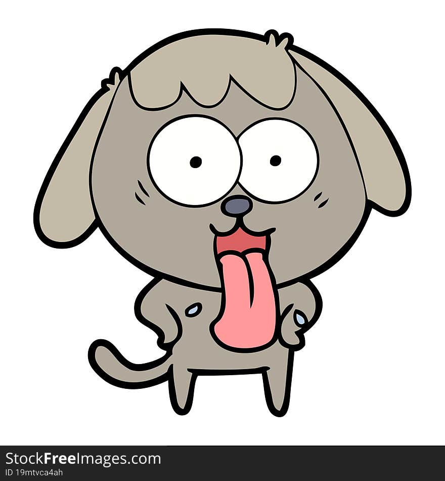 cute cartoon dog. cute cartoon dog